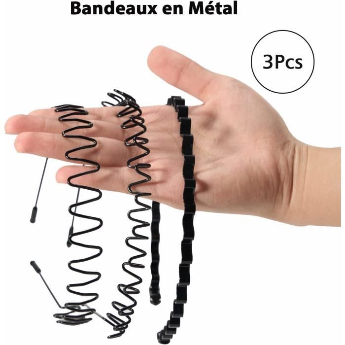 Dcas 16 Pièces Bandeaux Sweatband Serre-Poignets Costume