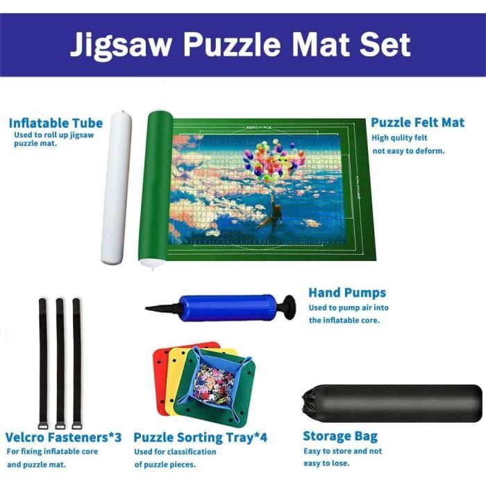 Felt Mat for Puzzle Storage,Jigsaw Feutre Tapis,Puzzle Roll up Mat