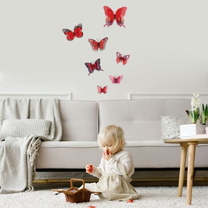 Sticker mural avec ornement à papillons directement de chez fabricant.