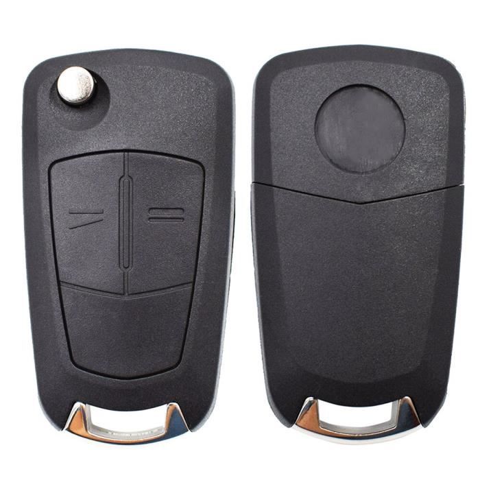 KEYYOU – coque de clé pliable à 2 boutons pour Opel Corsa d 2008