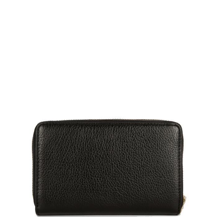 Porte-clés Lancaster Smooth En Cuir De Vache - Noir, Dimensions 6,5 X 12 X 2 Cm - Élégant Et Pratique Avec Dragonne