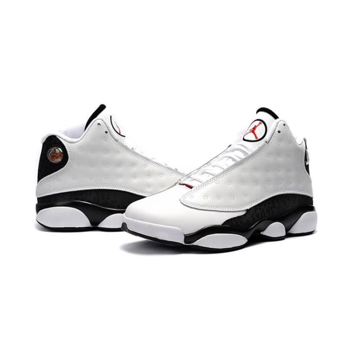 Jordan 13 blanche clearance et noir