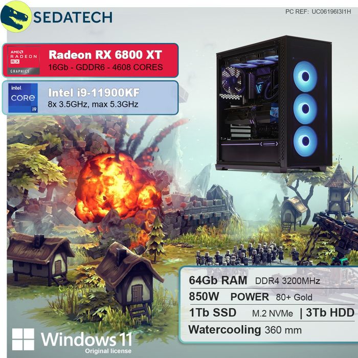 PC Gaming, Intel i7, RTX 2070, 1To SSD NVMe M.21
