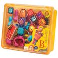 B Toys -   – Les Spinaroos Bristle Blocks – Blocs à picots souples – Jeux de construction créatifs – Pour enfants de 2 ans et plus-2
