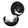 TEMPSA Emoji Distributeur Porte-papier Toilette Dérouleur Support Serviteur Papier WC pour Salle de Bain Maison Hôtel noir-2