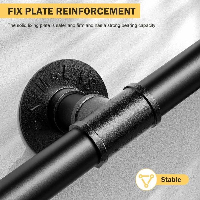 Main Courante D'escalier De Tuyau De Fer Forgé, Main Courante De Barre De Garde De Rétro De