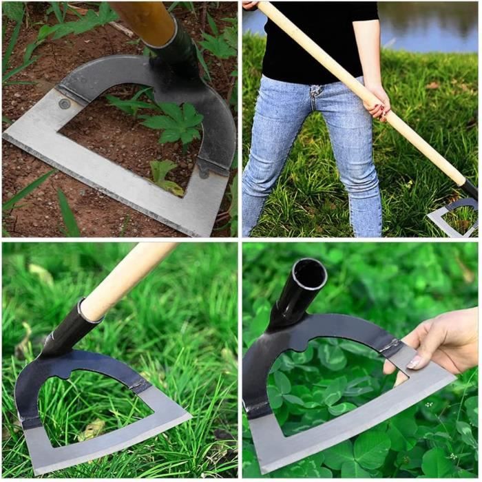 Houe De Jardin YARNOW - Outil à Main Désherbage Et Plantation, Acier Durable