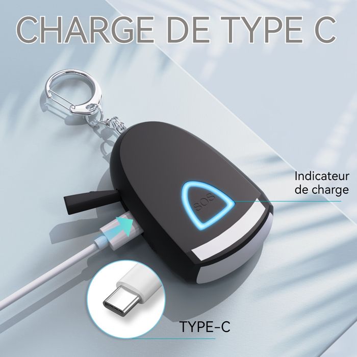 Porte-clés Alarme Aviation Réaliste - Bouton Cabine Simulé Avec Lumière Clignotante, Gadget Pour Fans D'aviation