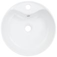 696Living•Lavabo NEW - Lave main VASQUE à poser Lavabo à suspendre avec trop-plein 36x13 cm Céramique Blanc-3