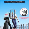 170cm Trépied pour Appareil Photo,Extensible Aluminium Trépied Caméra avec Sac de Voyage&Support de Téléphone pour Smartphone/Vlog-3