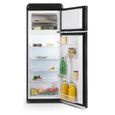Réfrigérateur 2 portes Vintage SCHNEIDER SCDD208VB - 211L (172+39) - Froid statique - 3 clayettes verre - Noir-3