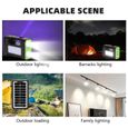 Panneau Solaire Générateur Kit d'Alimentation pour Camping Caravane Portable avec Ampoule-3