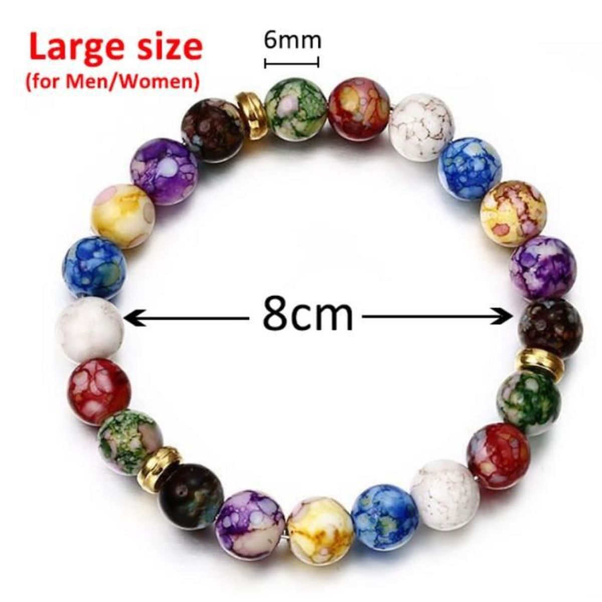 PMELCXD 4 pcs Pierres Bracelet 7 Chakra Reiki Méditation Yoga Bracelets Bouddha Bracelet Équilibre Bracelets