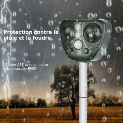 Homtiky Repulsif Chat Exterieur, Répulsif Chat Ultrason, Repulsif