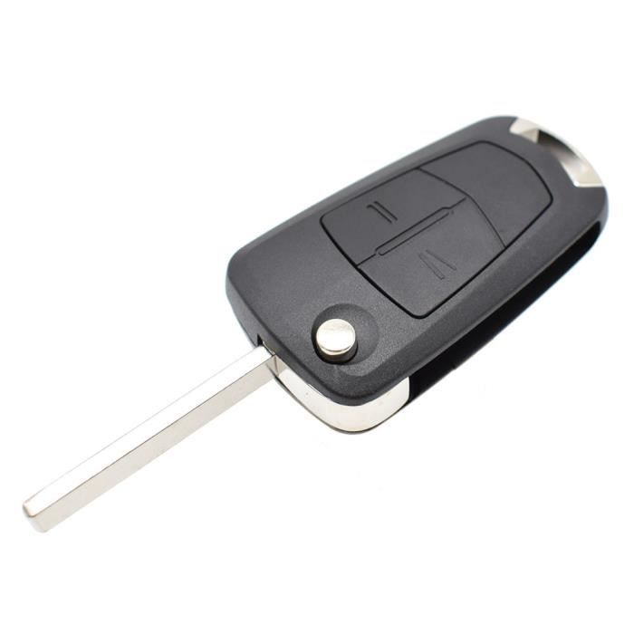 Coque de clé télécommande 2 boutons Opel Corsa Meriva Zafira Astra Vectra +  PILE - Cdiscount Auto