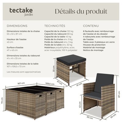 HAKU Table d'appoint Acier INOX, Noir, INOX, Verre trempé - Dim.: L 40 cm x H 46 cm x P 40 cm, Style: Modern