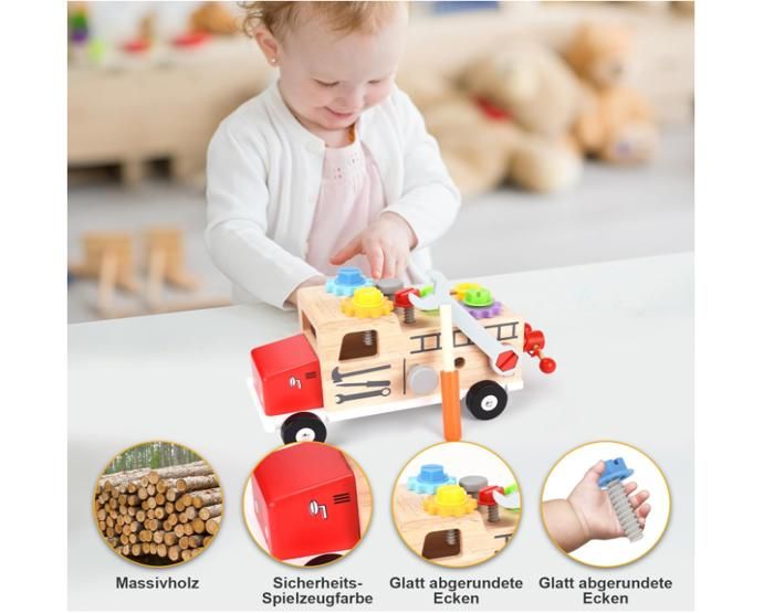 Jouet Outils Bois Mallette Outils Bois Enfants 29 Pièces - Jeu Montessori 3-6 Ans - Apprentissage Bricolage Mallette Outils 29 Pièces Montessori 3-6 Ans Jouet Outils Bois Mallette Outils Bois Enfants 29 Pièces - Jeu Montessori 3-6 Ans - Apprentissage Bricolage Mallette Outils 29 Pièces Montessori 3-6 Ans