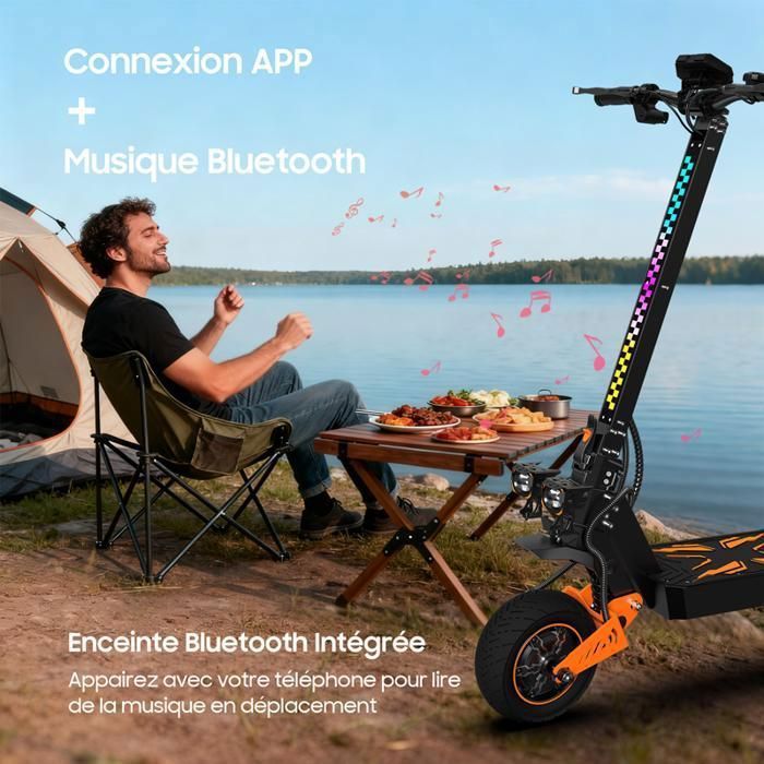 Trottinette électrique Martes – 650W, Autonomie 30 Km, Batterie 36V 280Wh, Pneus 8.5'' Increvables, APP Antivol, Double Frein – 11.8 Kg
