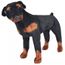 Jouet En Peluche Chien De Race Rottweiler Marron Et Noir Xxl