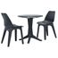 Ensemble De Bistro 3 Pcs Salon De Jardin Plastique Anthracite