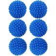  6 Pcs Balles de Séchage, Boule de Lavage pour Machine à Laver Boule de séchage réutilisable Balle de sèche-Linge Boule de lessive-0