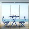 Ensemble table et chaises de jardin pliables - SUPFINE - Bleu - Métal - 2 personnes-0