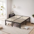 Sleivant - Sommier 160x200cm avec 9 Pieds | Lit avec Sommier à Lattes pour Adulte | 28 Lattes | Montage Rapide et Facile