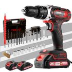 TEENO Perceuse Visseuse Sans Fil 21V ,45 Nm Visseuse Devisseuse Sans Fil,Brosse Antirouille Métal,25+1 Réglages de Couple,2