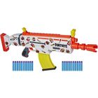 Nerf Fortnite motorisé AR-DURR Burger, chargeur et fléchettes Nerf officielles