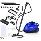 RELAX4LIFE Nettoyeur Balai Vapeur Électrique 2000W | Haute Pression 4 Bar | Réservoir 1,5L | Élimine 99% | Cordon de 3,7 m | Bleu