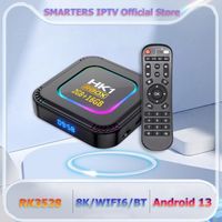 Android 13 TV box HK1RBOX K8 2Go 16Go RK3528 Wifi6 BT 8K Ultra HD Netflix Google Store PK X96Q Smart TV Décodeur Lecteur Multimédia