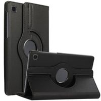 Coque Samsung Galaxy Tab A7 Lite 8.7" SM-T220 T225 Housse avec Support 360° Rotation Multi-angle Tablette Étui de Protection (Noir