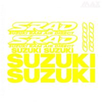 8 sticker GSXR – JAUNE – sticker SUZUKI GSX R SRAD 600 750 - SUZ423