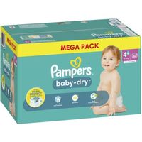 PAMPERS Baby-Dry Taille 4+  86 Couches - 10/15 kg
