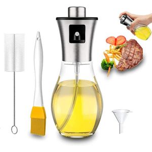 Vaporisateur Huile Et Vinaigre NERTHUS 65cl - Verre Avec Filtre Et Pompe - Vert/Transparent