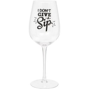 Verre à vin Verre À Vin Humoristique « I Don'T Give A Sip » 42