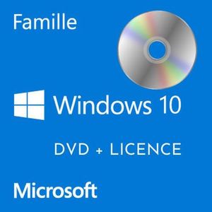 BUREAUTIQUE DVD Windows 10 Famille 64 bits