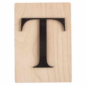 Lettre En Bois MegaCréa 10 Cm - Style Scrabble - Support à Décorer