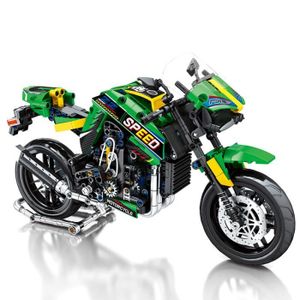 ASSEMBLAGE CONSTRUCTION Modèle de moto en briques pour garçons, jouet de c
