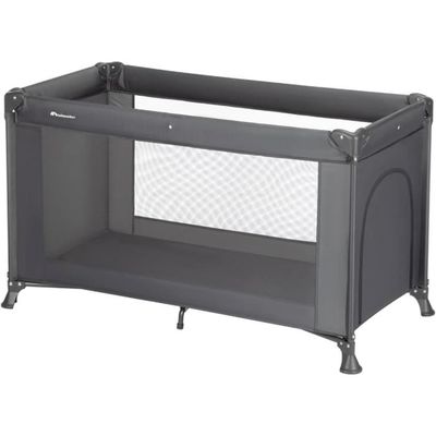 Lit Bébé 15kg Transport Lit Parapluie CARETERO Basic Plus 120x60 Cm - Lit Voyage Bébé Pliable Sac Transport Gris Lit Pliant Rangement Facile