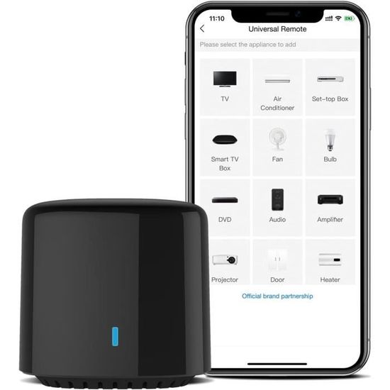 BroadLink RM4C Mini SmartHome Infrarood WiFi-afstandsbediening, compatibel met Alexa, Google Home en IFTTT