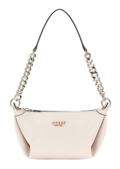 GUESS Eco Evaine Top Handle Flap Bag Stone