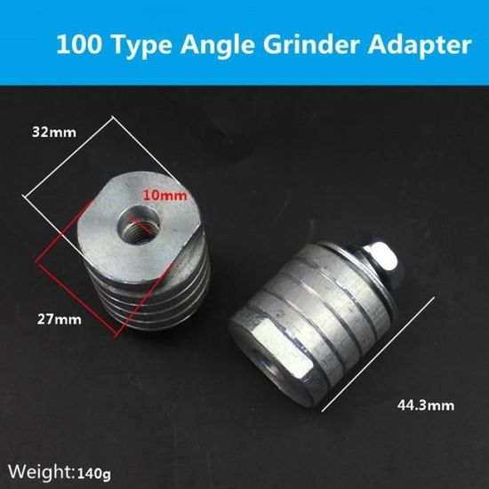 Adaptateur Pour Meuleuse D'angle Type 100 Vers Mandrin Droit - Filetage M10, Lot De 2, Trop Pratique !