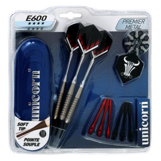 ABSIS Coffret Soft 600 - 3 Fléchettes à ailettes 18g + Accessoires ...