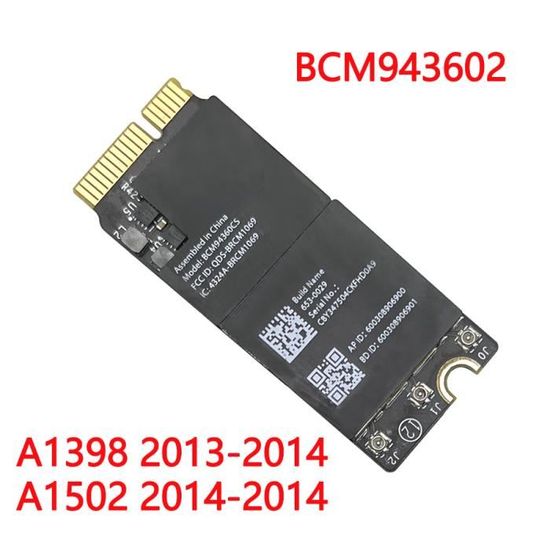 thumbnail image 2 of Wifi Airport Card BCM943602CS Wifi Card For Pro Retina 13Inch 15Inch A1398 A1502 2 of 10