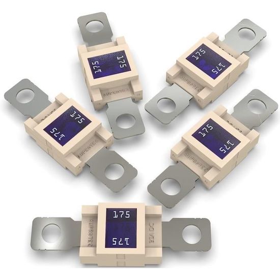 Porte-fusible MEGA AUPROTEC - Pour Fusibles Haut Courant Jusqu'à 500A, Avec Capot De Protection Noir