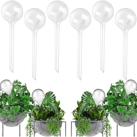 Lot De 3 Bulbes D'eau Automatiques - Boules D'irrigation Transparentes 500 Ml, Arrosage Goutte à Goutte Pour Plantes Grasses Et Intérieur