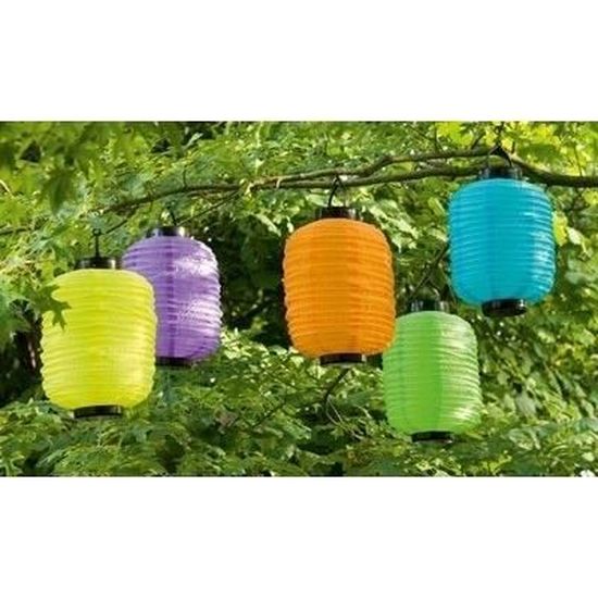 Lanterne Solaire LED En Métal Avec Motif Floral - 23 X 16 Cm - Lampe Décorative De Jardin à