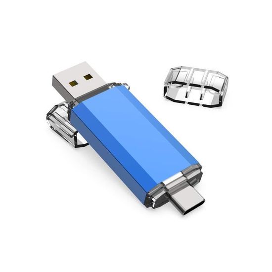 KOOTION Clé USB C 32 Go Cle USB 2.0 Type C 32 Go 2 en 1 Clef USB 32GB OTG  Mémoire Stick (USB 2.0+USB Type C, Noir) : : Informatique