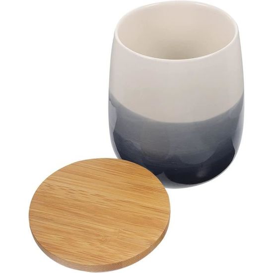 Boîte à Thé Hermétique En Céramique Vintage Chinoise – Motif Doré Avec Pompons – Pour Thé, Café, épices, Sucre – Rouge - 3